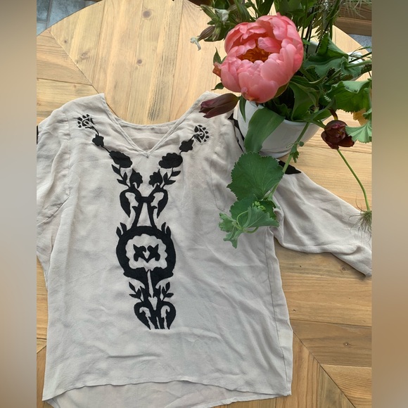 100% silk top from Anthropologie - Picture 7 of 11